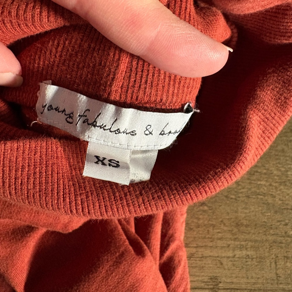 Young, Fabulous, & Broke Turtleneck Sweater Dress with Side Zipper size XS - Picture 4 of 6